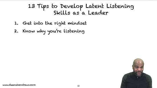 5 - How to get to Latent listening